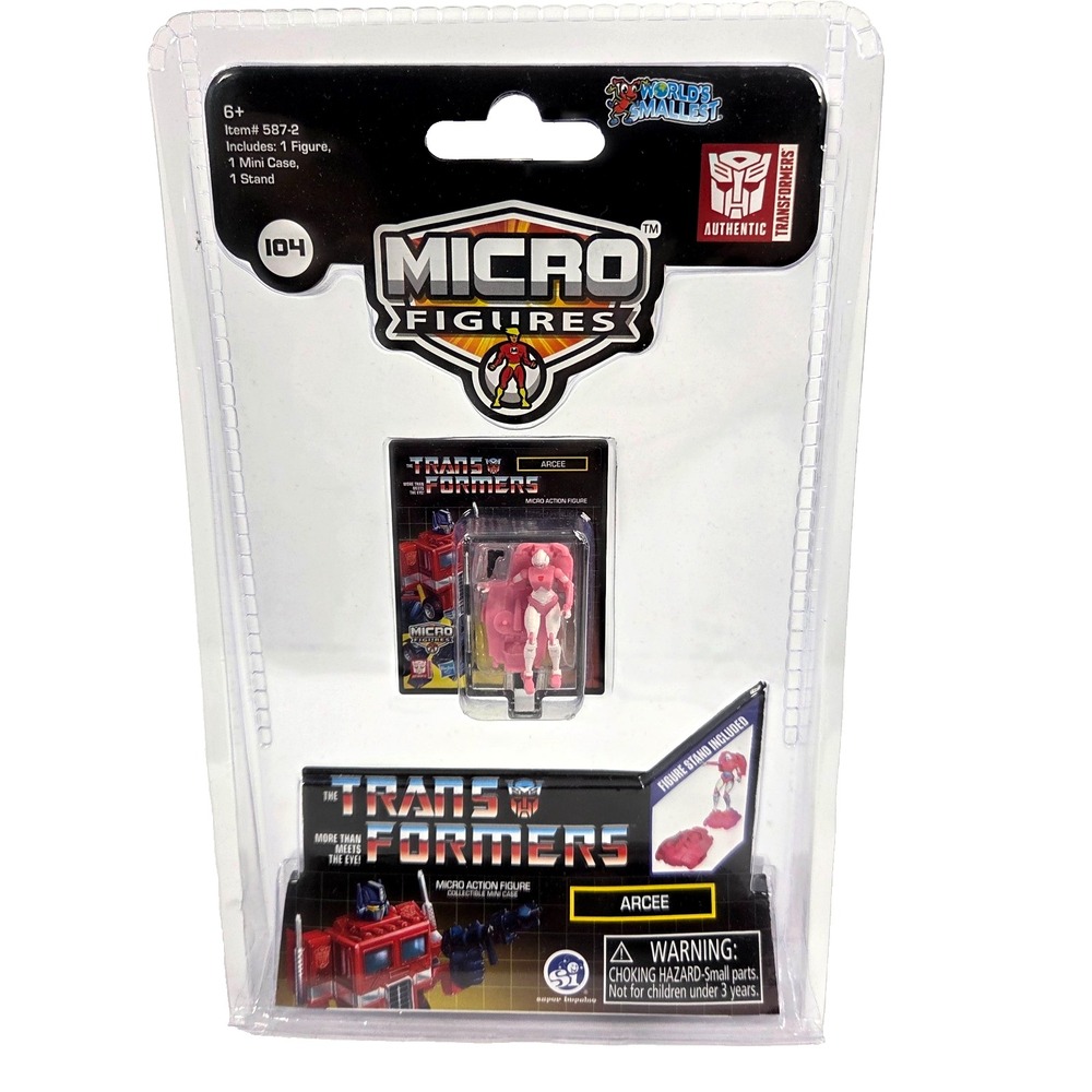 World's Smallest Transformers Arcee Micro Action Figure Super Impulse New Sealed